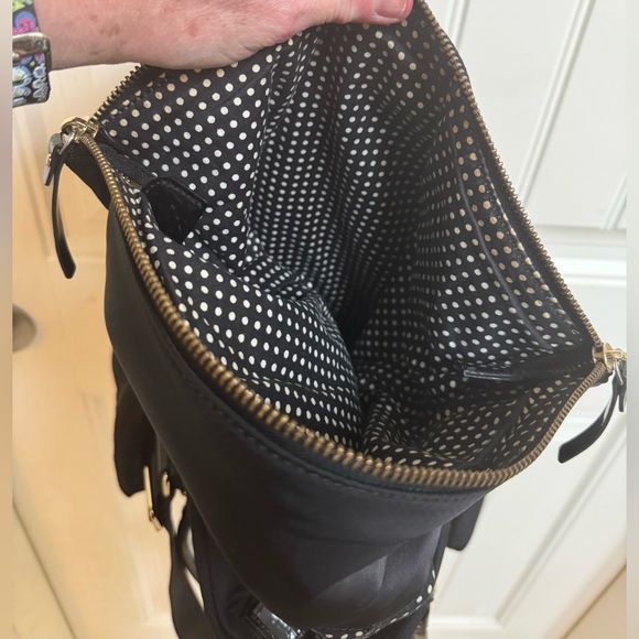 Kate Spade Carmen Basic Black Nylon Bag with Detachable Cross Body Strap. - Picture 6 of 10